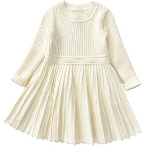Geeda Girl Winter Long Sweater Dress Woolen Knitted Dress