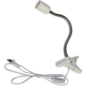 CTKcom UVA UVB Light Bulb Reptile Ceramic Heat Lamp Pet Heating Bulb Holder Clamp Lamp Fixture Heating Light Lamp for Reptiles,Aquarium Reptile Light Adjustable Habitat Lighting Stand,110V-130V(White) in Saudi Arabia