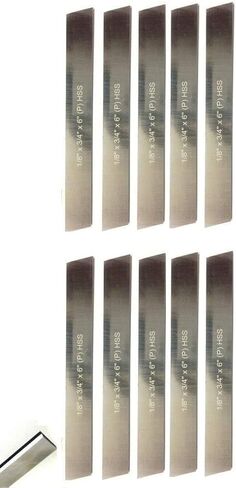 10 HSS Blades 1/8"x 3/4" (Wide) x 6" (Long) for Lathe Parting Cut Off & Tool Holders-Hard & Ground in Saudi Arabia