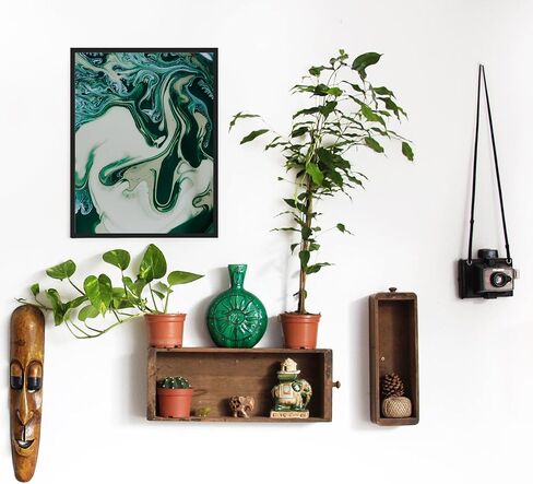 مجموعة إطارات ملصقات Abtgt مقاس 24 × 36 مكونة من 3 قطع، صور عرض 20 × 30 مع حصيرة أو 24 × 36 بدون حصيرة، إطار صورة لعرض التثبيت على الحائط، أسود in Saudi Arabia