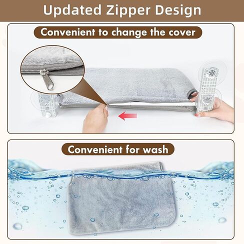 أرجوحة نافذة للقطط، سرير للقطط، نافذة للقطط، سرير معلق، نافذة للقطط لاسلكية، مع مصاصة قوية وإطار فولاذي، قوي، متين، سرير للقطط قابل للطي، مناسب لعتبة النافذة، سرير للقطط قوي in Kuwait