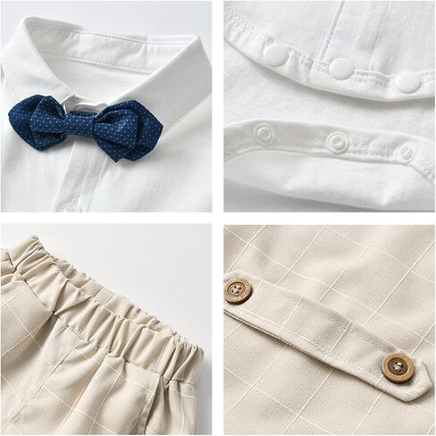 Volunboy Toddler Suit Boys Formal Wedding Guest Dress Outfit | graduation dress clothes, gentleman ring bearer bowtie outfit, back-to-school pants set, birthday photoshoot dressy outfit in Saudi Arabia