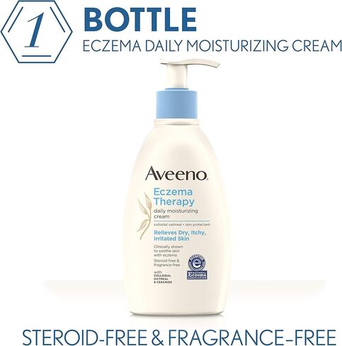 كريم مرطب لعلاج الاكزيما من افينو، 12 اونصة سائلة (354 مل) in Kuwait