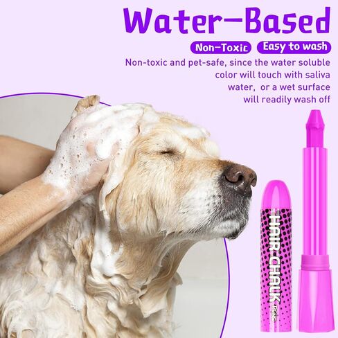 Bzeumk 12 Colors Washable Pet Hair Dye Fur Paint for Dog Cat Horses Cattle Livestock Farm Animal ID Marking Painting in Kuwait