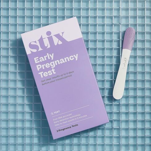 Stix Early Detection Pregnancy Tests | Test 6 Days Before Missed Period | Accurate & Easy to Use | 2 Tests in Kuwait