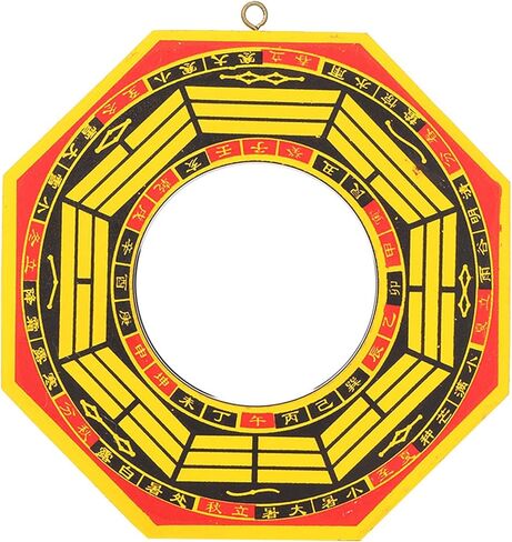 GLOGLOW Traditional Chinese Feng Shui Concave, Bagua Mirror for Protection Against Harmful Special(4in, Concave) in Saudi Arabia