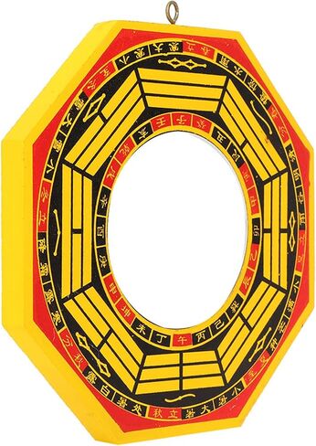 GLOGLOW Traditional Chinese Feng Shui Concave, Bagua Mirror for Protection Against Harmful Special(4in, Concave) in Saudi Arabia