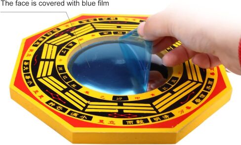 GLOGLOW Traditional Chinese Feng Shui Concave, Bagua Mirror for Protection Against Harmful Special(4in, Concave) in Saudi Arabia