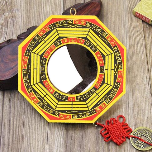 GLOGLOW Traditional Chinese Feng Shui Concave, Bagua Mirror for Protection Against Harmful Special(4in, Concave) in Saudi Arabia