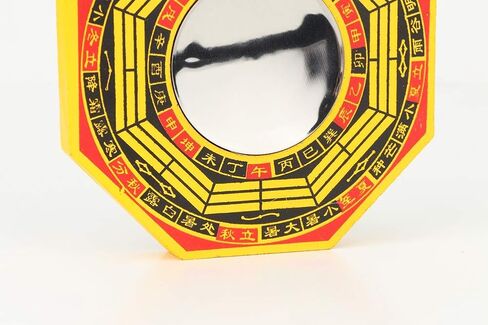 GLOGLOW Traditional Chinese Feng Shui Concave, Bagua Mirror for Protection Against Harmful Special(4in, Concave) in Saudi Arabia