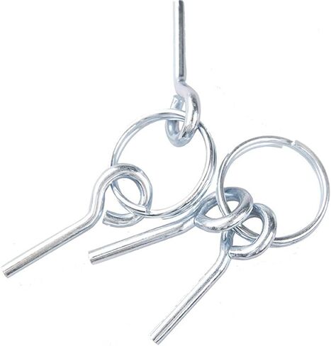 حلقات عمود الخيمة ودبابيس، 6 قطع من أداة بناء الخيمة المجلفنة من الفولاذ المقاوم للصدأ، ملحقات عمود الخيمة للتخييم والمشي لمسافات طويلة. in Kuwait