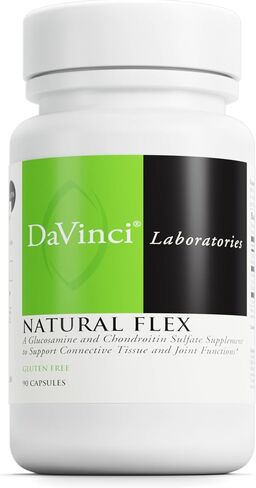 DAVINCI Labs Natural Flex - A Glucosamine and Chondroitin Sulfate Supplement to Support Connective Tissue and Joint Functions - Gluten Free - 90 Capsules in Saudi Arabia