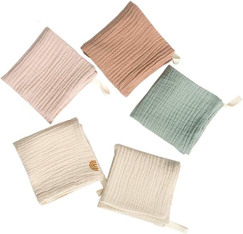 Labstandard 5 قطع منشفة طفل Facecloth منشفة حمام الطفل منديل القطن ملابس التجشؤ لينة ماصة الشاش رياض الأطفال منشفة الرياضة هوديس الرجال in Kuwait