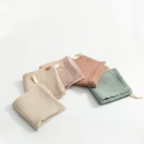 Labstandard 5 قطع منشفة طفل Facecloth منشفة حمام الطفل منديل القطن ملابس التجشؤ لينة ماصة الشاش رياض الأطفال منشفة الرياضة هوديس الرجال in Kuwait