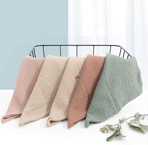 Labstandard 5 قطع منشفة طفل Facecloth منشفة حمام الطفل منديل القطن ملابس التجشؤ لينة ماصة الشاش رياض الأطفال منشفة الرياضة هوديس الرجال in Kuwait