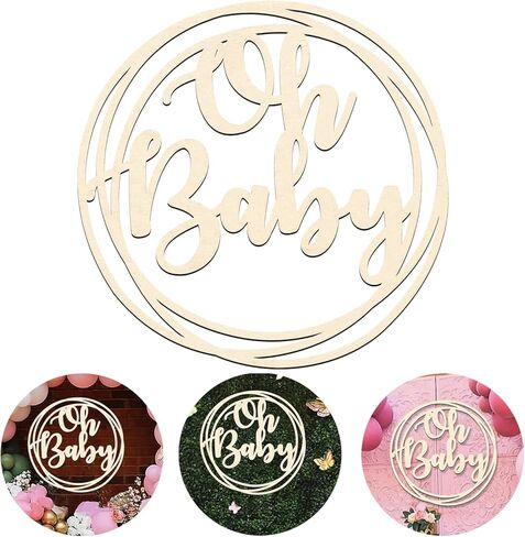 13.8 بوصة لافتة خشبية لتزيين حمام الطفل in Kuwait