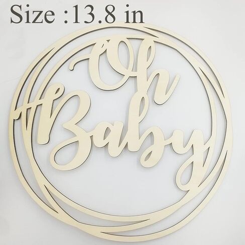 13.8 بوصة لافتة خشبية لتزيين حمام الطفل in Kuwait