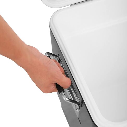 Creole Feast 54-Quart Portable Cooler, 4-Day Ice Retention Chest Box for Camping, Sports Activities, Fishing, BBQ and Beach Blast, Dark, CL5401D in Kuwait