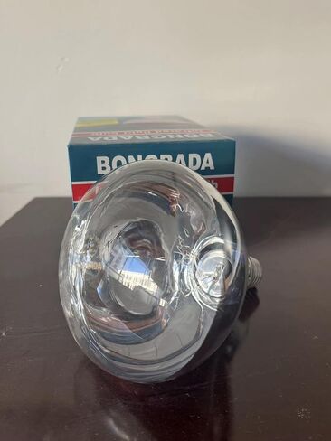 BONGBADA Heat Lamp Bulb R40 175 Watt 2 Pack Clear Infrared Glass Lamp Bulb for Food Service, Brooder Bulb, Chicks, Pet, Bathroom (Clear, R40/175W) in Saudi Arabia