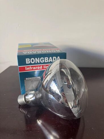 BONGBADA Heat Lamp Bulb R40 175 Watt 2 Pack Clear Infrared Glass Lamp Bulb for Food Service, Brooder Bulb, Chicks, Pet, Bathroom (Clear, R40/175W) in Saudi Arabia