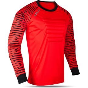 Kalci Soccer Goalie Shirt, Padded Goalkeeper Jersey, Youth/Adult & Kids Sizes, Long Sleeve Football Padded Shirt Mens in Saudi Arabia