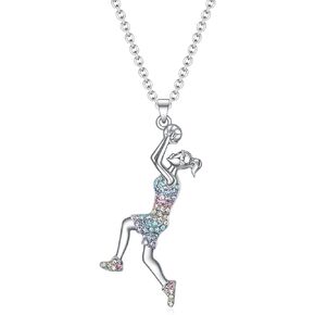 SUMFAN Volleyball/Basketball/Soccer/Golf/Swimming/Ice Skating/Ski Necklace Gifts for Girls Women,Sports Lovers Birthday Gifts for Girls Daughter and Niece in Kuwait