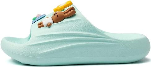 LENEZEN Kid's Slides Girls Boys Comfort Non-Slip Thick Sole Slippers Summer Beach Shoes Shower Slippers Indoor & Outdoor in Saudi Arabia