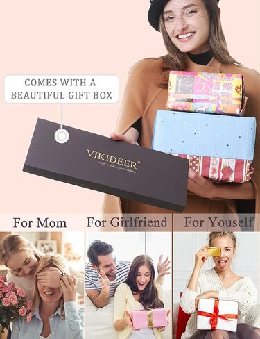 VIKIDEER Long Genuine Leather Gloves for Women Full Touchscreen Winter Warm Lined Elegant Type in Kuwait