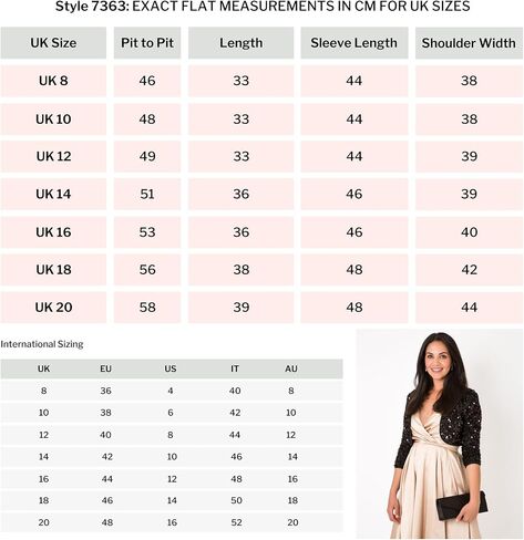 KRISP Womens 3/4 Long Sleeve Cropped Sequin Jacket Evening Bolero Sparkly Short Blazer Shrug Shiny Party Glitter Clothing in Saudi Arabia