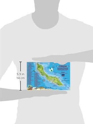 Curacao Dive Map & Reef Creatures Guide Franko Maps Laminated Fish Card in Saudi Arabia