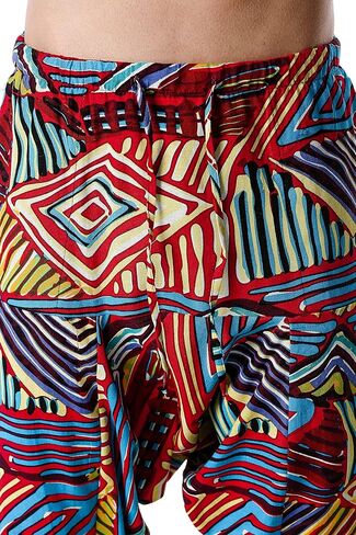 Men Women Cotton Baggy Hippie Yoga Harem Pants Funky Printed Plus Size Trousers in Saudi Arabia