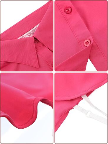 Syhood 4 Pcs Fake Collars for Women Detachable Dickey Collar Blouse, Fake Half Shirts Faux False Collar for Summer Outfits in Kuwait