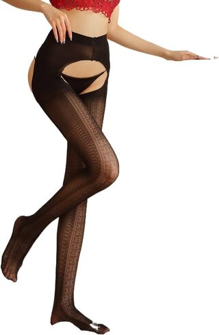 Sahabowi Women's Sheer Tights, High Waist Pantyhose, Vintage Control Top Stockings,Shaping Pantyhose Slimming Butt Lifting in Kuwait