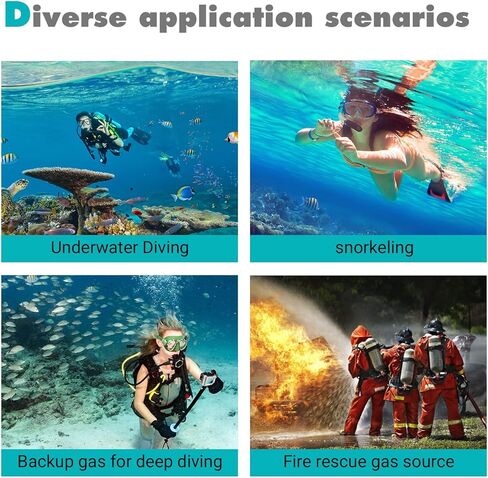 زجاجة غوص صغيرة C300 من تشيكاديف، 5-10 دقائق، زجاجة اكسجين صغيرة للغوص، جهاز تنفس للغوص، معدات غوص، زجاجة مياه قابلة لاعادة التدوير للغوص in Kuwait