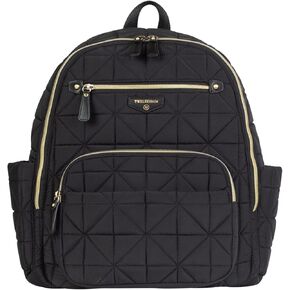 TWELVElittle Companion Backpack Diaperbag 3.0 *NEW* - Includes Changing Pad & Stroller Clips. Insulated Pockets, Machine Washable- Black