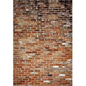 YYNXSY 5X7FT Brick Wall Background Primary Color Brick Background Large Fabric Brick Photo Background Baby Shower Birthday Party Wedding Graduation Home Decoration Photo Booth Prop Banner YY-6