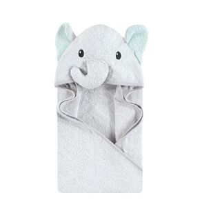 Hudson Baby Unisex Baby Cotton Animal Face Hooded Towel, Dreamy Elephant, One Size
