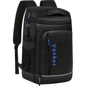 Vankor حقيبة ظهر تبريد للرجال والنساء معزولة مانعة للتسرب 37 علبة، 3 جيوب تخزين حقيبة تبريد للسفر حقيبة تبريد محمولة ناعمة الجوانب مقاومة للماء على الشاطئ والثلج وقوارب الكاياك ومبردات التخييم في الهواء الطلق in Kuwait