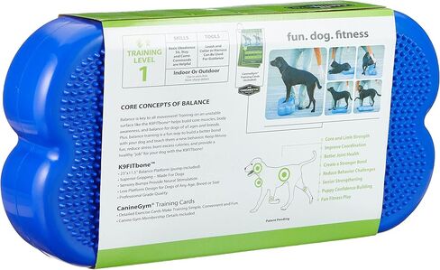 منصة تدريب توازن الكلاب FitPAWS® K9FITbone CanineGym® - عادية، زرقاء in Kuwait