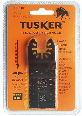 Tusker SideTooth Plunge Saw Blade - Plunge Blade for Oscillating Multi-tool - Cuts Faster and Sideways in Saudi Arabia