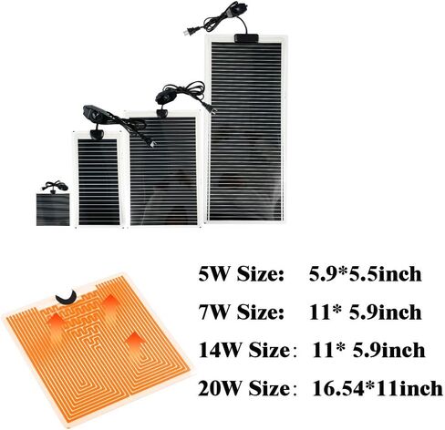 7 واط حصيرة التدفئة الزواحف 5.9 بوصة * 11 بوصة 110 فولت - وسادة الحرارة الزواحف مع تعديل درجة الحرارة، الحصير الحرارة تررم، حصيرة الحرارة الزواحف السلامة للسلحفاة، السلحفاة، الثعابين، السحلية، أبو بريص السلطعون الناسك in Kuwait