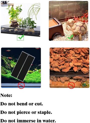 7 واط حصيرة التدفئة الزواحف 5.9 بوصة * 11 بوصة 110 فولت - وسادة الحرارة الزواحف مع تعديل درجة الحرارة، الحصير الحرارة تررم، حصيرة الحرارة الزواحف السلامة للسلحفاة، السلحفاة، الثعابين، السحلية، أبو بريص السلطعون الناسك in Kuwait