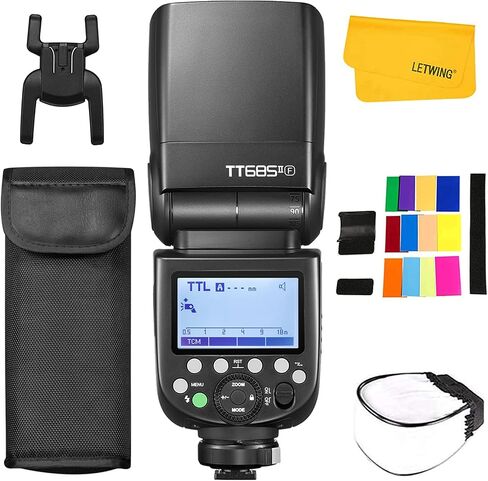 فلاش Godox TT685II-F TT685IIF لـ Fuji، 2.4G Wireless Speedlight GN60 1/8000s HSS Speedlight، تحويل فوري TCM، قفل سريع التحرير، فلاش كاميرا TTL Speedlite متوافق مع كاميرا Fujifilm in Saudi Arabia
