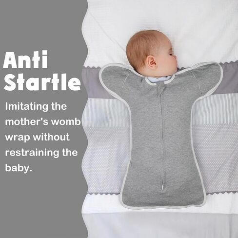2 Pack Transition Swaddle with 2 Way Zipper, 2 in 1 Arms in/Out Transitional Arms Up Swaddle, 100% Cotton Newborn Swaddle Zipper Swaddles Baby Swaddling Sack Sleeping Sack 3-6 Months, Flamingo & Bear in Saudi Arabia