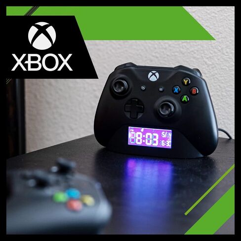 Paladone Xbox Controller Digital Alarm Clock, Officially Licensed Xbox Merchandise Gift and Decor for Gamers - Black in Saudi Arabia