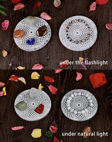 لوحة كريستال سيلينيت محفورة بشجرة الحياة مقاس 4 بوصات من CNYANFEI مع حامل منحوت لوحة شحن سيلينيت شفافة لوحة زخرفية من حجر السيلينيت لتزيين الطاولة هدية منزلية من ريكي ويكا in Kuwait