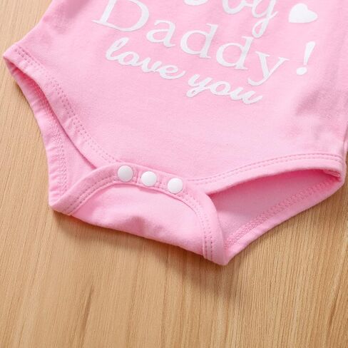 مجموعة ملابس قصيرة لعيد الأب للفتيات حديثي الولادة من Singcoco in Kuwait