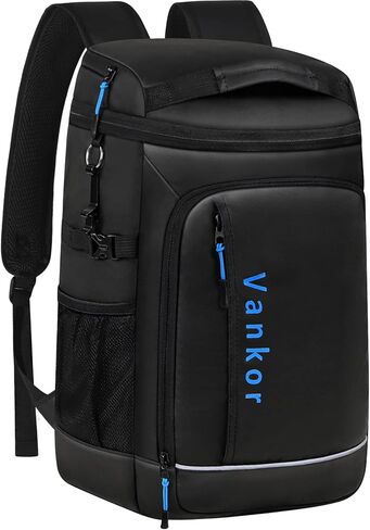 Vankor حقيبة ظهر تبريد للرجال والنساء معزولة مانعة للتسرب 37 علبة، 3 جيوب تخزين حقيبة تبريد للسفر حقيبة تبريد محمولة ناعمة الجوانب مقاومة للماء على الشاطئ والثلج وقوارب الكاياك ومبردات التخييم في الهواء الطلق in Kuwait