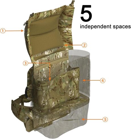 MT MIlitary FILBE Main Rucksack Army Tactical Assault Backpack with External Curve Frame System Multicam in Saudi Arabia