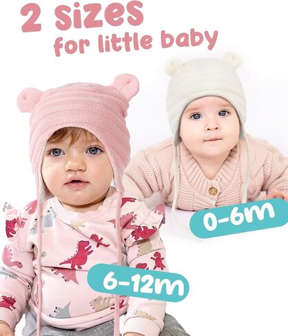 FURTALK Baby Beanie Winter Hat with Bear Ear for Toddler Boys Girls Cotton Lining Knitted Hat Cap in Saudi Arabia